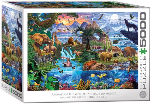 Puzzle 5000 pezzi wildlife - pezzi,