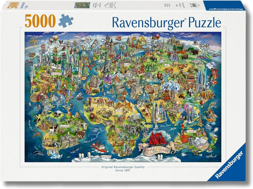 Puzzle 5000 pezzi mappa - 5000,